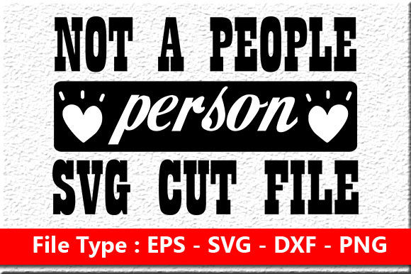 Sassy Quote Design Not a People Person Graphics